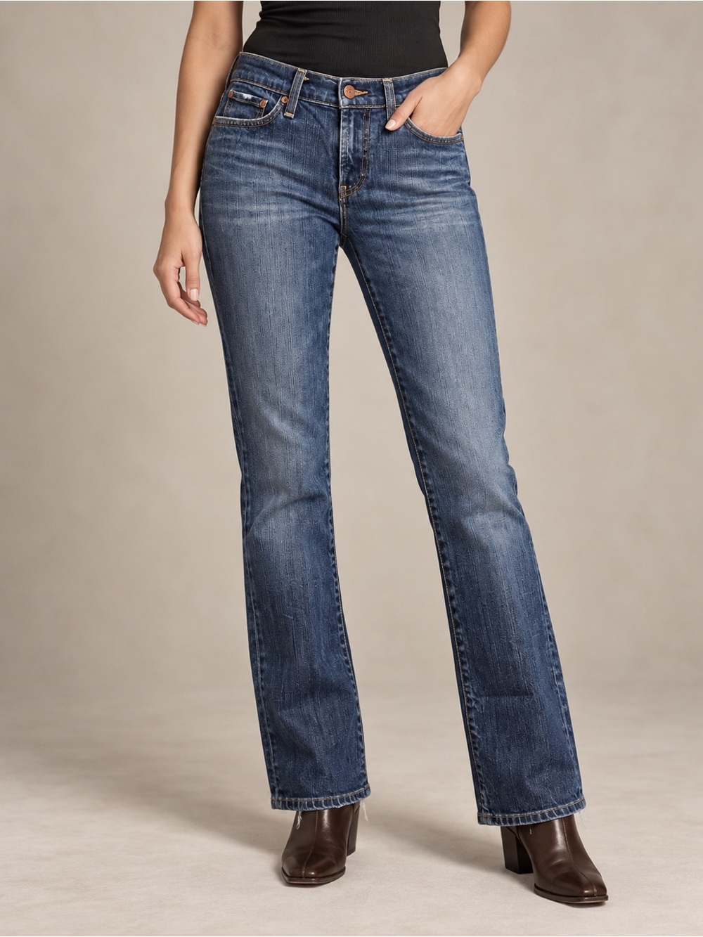 Lucky Brand by Gene Montesano Classic Rider Low Rise Bootcut Jeans 6/28